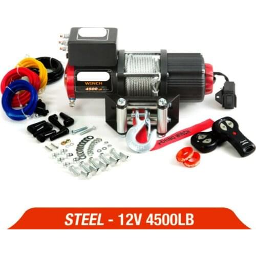 EU RU Delivery ELECTRIC WINCH 12V 4500LB remote control set heavy duty ATV trailer high strength steel ELECTRIC WINCH