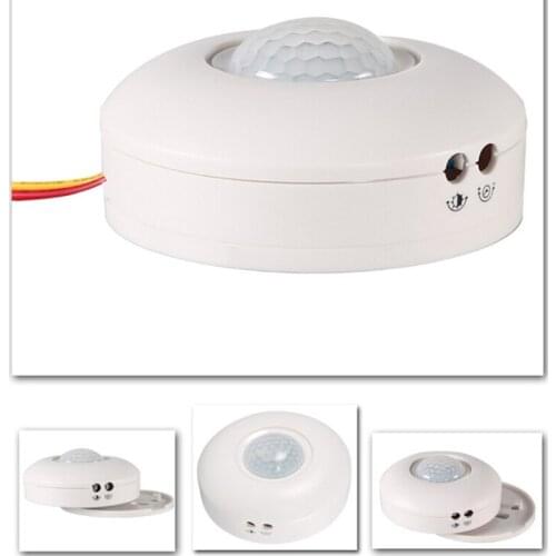 AC110V-220V Voltage 3 Wire White HS-MS001 Motion Sensor Light Switch