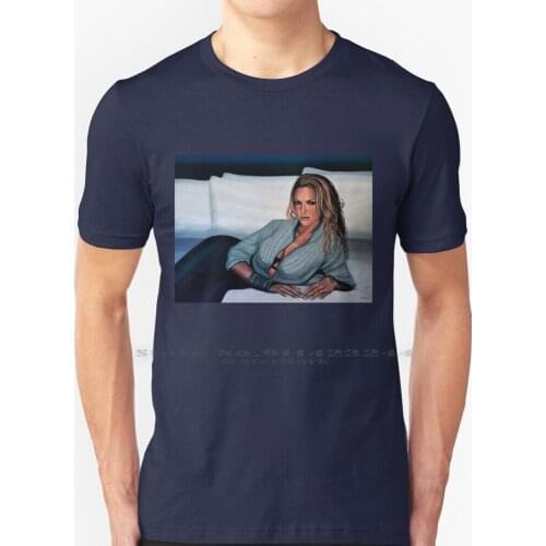 Katherine Heigl Painting T Shirt 100% Pure Cotton Katherine Heigl American Actress Film Producer Izzie Stevens Drama