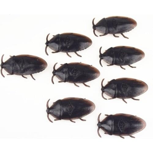 Hot Sale 20Pcs/Set Baby Kids Child Halloween Plastic Cockroaches Joke Decoration Props Rubber Toys Gift For Kids
