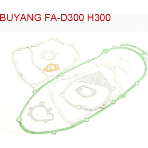 Feishen 300cc ATV Engine Complete Gasket kit Engine Parts Sealing Gasket Kit for BUYANG FA-D300 H300 300CC ATV