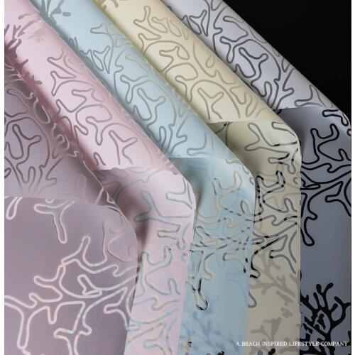 20pcs/lot Coral Membrane Material Valentines Day Flower Wrapping Paper Floral Packaging Materials Florist Supplies