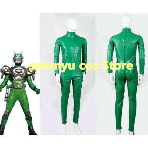 Kamen Rider Masked Rider Zolda Green Faux Leather Bodysuits Cosplay Costume,Custom Size Halloween