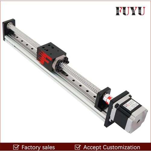 Free shipping 300mm stroke cnc linear guide rail slide actuator system motion rod for XY stage table