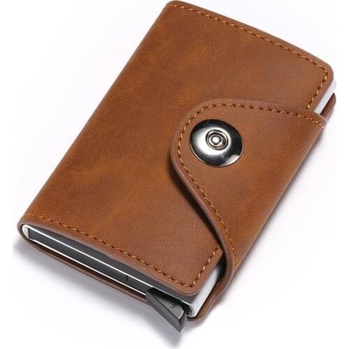 Rfid Anti-magnetic Credit Card Holder Men Security Wallet Aluminium Protection Male Business Cardholder Case Slim Purse