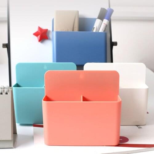 Fridge Magnet Magnetic Storage Box Grid Plastic Pen Pencil Holder Organizer Save Space Kitchen Storage Boxes School Supplies C26