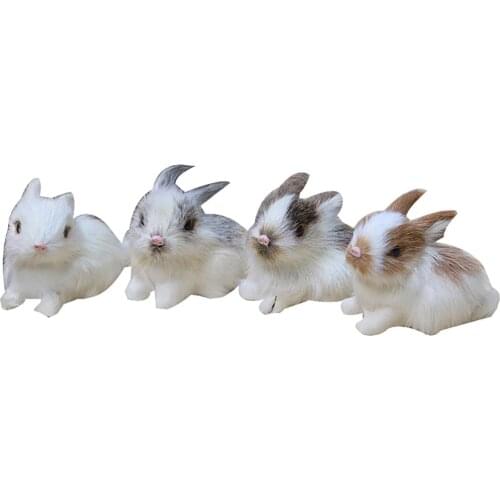 Lovely Simulation Animal Doll Rabbit Plush Sleeping Stuffed Toy Kids Gift Decor baby accompany sleep toy gifts For kids