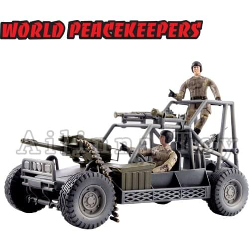 World Peacekeepers 1/18 Action Figure Military Buggy With 2 Soldiers Anime Model For Gift Free Shipping