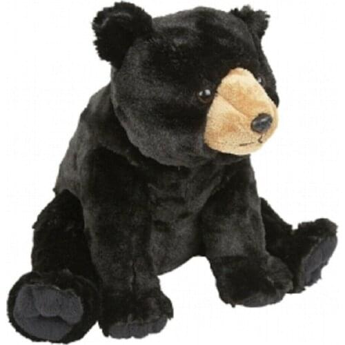 Plush Black Bear The Cute Plush Bear Cub Becomes A Comfortable Companion for Children