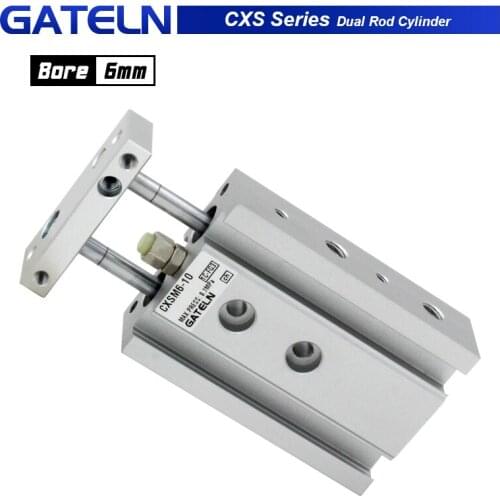 SMC type Dual Rod Cylinder CXSM6 Slide bearing air pneumatic cylinder CXSM6-10 CXSM6-20 CXSM6-30 CXSM6-40 6-50 Built-in magnet