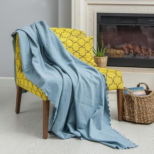 Antimacassar Woven Throw Blanket Winter %100 Chenille Thick Blankets for Beds Office Sofa Towel Quilt Good Quality Tv Blanket