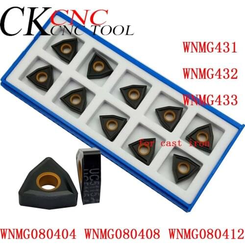 10pcs WNMG080404 WNMG431 WNMG080408 WNMG432 WNMG080412 WNMG433 CNC turning tools WNMG Carbide Special cast iron blade lathe tool
