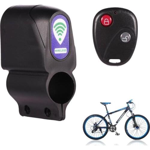Anti-theft Bike Lock Cycling Security Lock Wireless Remote Control Vibration Alarm 105dB Bicycle Alarm bicycle lock