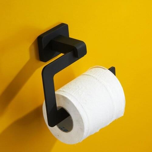 Vidric bathroom all black four high-grade paper towel rack shelf bathroom toilet paper rewinder American