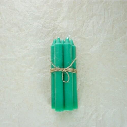 Magic Candle Solid Color Pole Candle Ceremony Small Candle A Pack of 10pcs Solid Color Velas Cumpleanos Home Decoration BE50CA