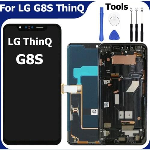 AAA+ G8S LCD Display For LG G8 S Touch Screen Digitizer Assembly Repair Screen Replacement Part Super AMOLED Pantalla LM-G810