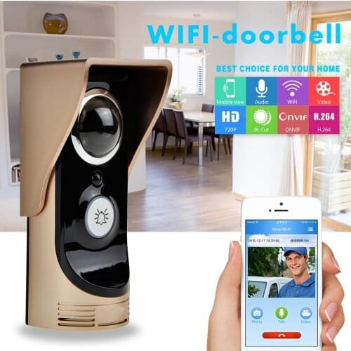1 Set) Door Intercom Support Andriod IOS Application Control Photo Video WIFI Door phone Wireless Doorbell PIR Sensor Alarm