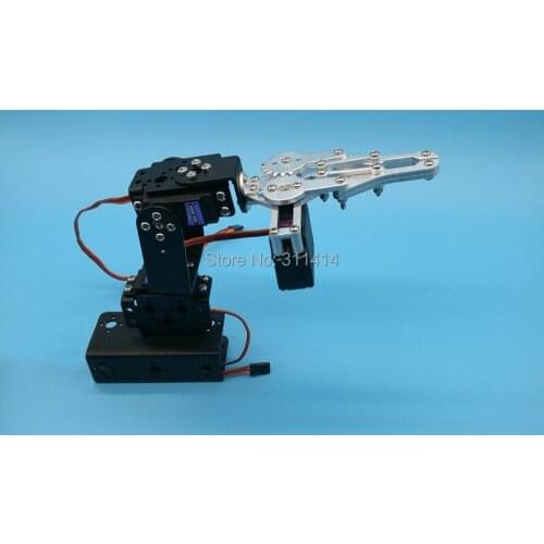 1set 3 Dof Mechanical Arm With 3pcs MG996R Servo And Servo Arm Plate For Remote Control Smart Robot DIY Model