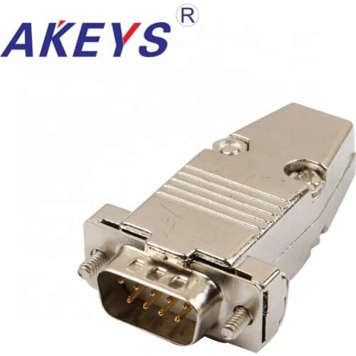 1PC VGA Interface DB9 Pin White Core Male Iron Shell High Quality For LCD HDTV