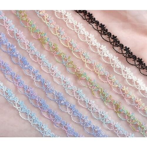 2cm wide flower lace handmade DIY Vase Decoration Material clothing accessories embroidery lace water soluble lace