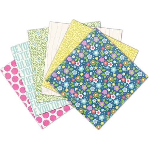 24Pcs/Lot Color Wave Material Papers DIY Scrapbooking Album Diary Gift Decorative Paper Scrapbooking Paper