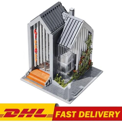 2789pcs MOC City Streetview series The brickstive Modern Library Model Building Blocks Bricks Toys Book Shop Kids Christmas Gift