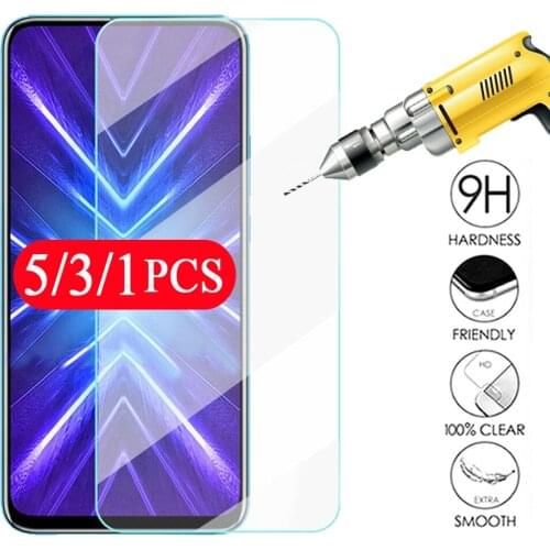 5/3/1Pcs glass for huawei honor X10 Max 9 lite 9X pro 9C 9S play 9A 9N 9i tempered glass protective phone screen protector film