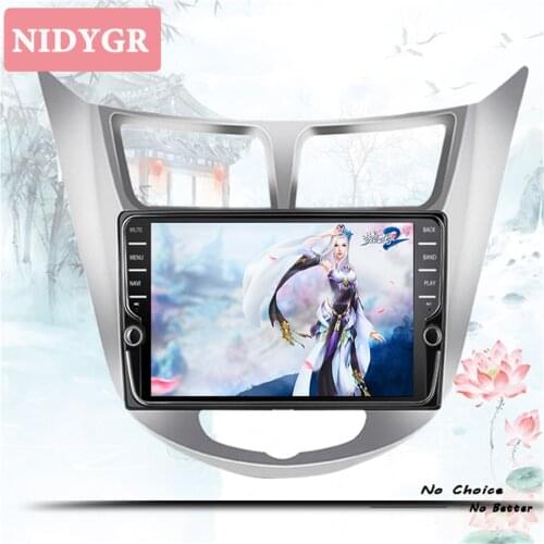 Android 10.0 Car DVD Player For hyundai solaris accent verna 2011-2015 GPS Navigation 2 Din Car Radio Multimedia WIFI Stereo IPS