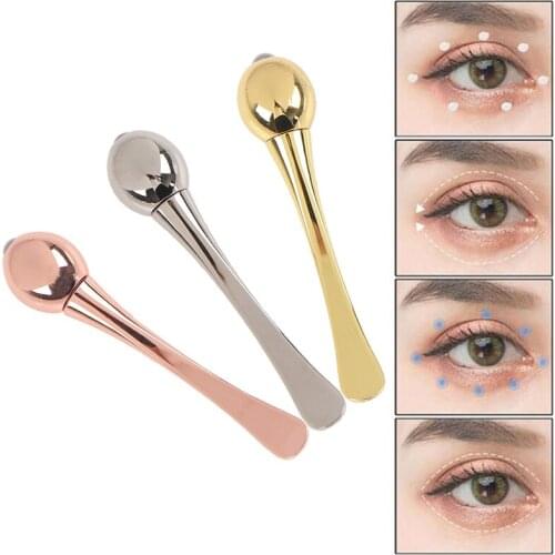 Eye Cream Applicator, Cosmetic Crack, Anti Wrinkle Eye Pressure Massage Bar Mask, Quality Gold Layer Metal Skin Care Tool
