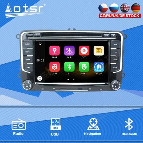 For VW/Volkswagen/POLO/Golf/Passat/CC/Skoda/Octavia Car Radio Multimedia Player Stereo Audio Navi GPS 2 din Head Unit Windows Ce