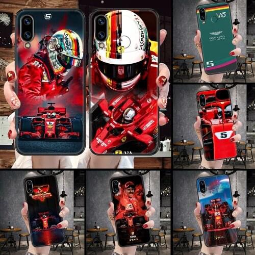 Sebastian Vettel F1 Phone Case For Huawei Honor 6A 7A 7C 8A 8X 8 9 9X 10 10i 20 Lite Pro black art prime tpu waterproof pretty