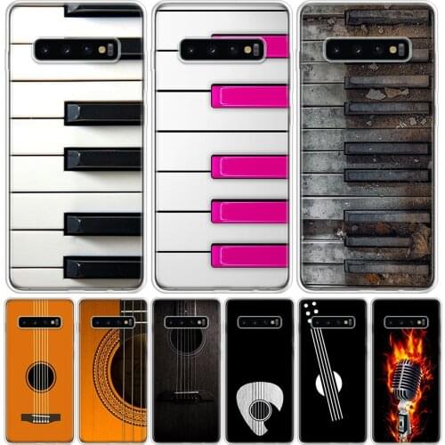 Piano keys microphone Phone Case For Samsung Galaxy A50 A70 A30S A51 A71 A10 A20E A40 A90 A20S M30S A6 A7 A8 A9 Plus Coque