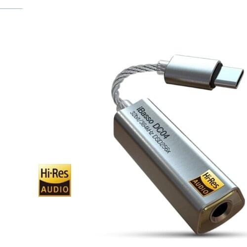 IBasso DC04 decoding amp type-c to 4.4 mobile phone lossless hifi headset audio decoding line C for Android PC ipad 2.5mm 3.5mm