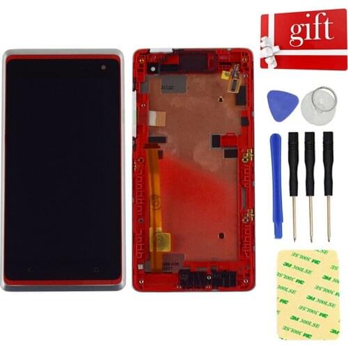 For HTC Desire 600 LCD Display Panel Screen Module Monitor and Touch Screen Digitizer Sensor Assembly with Frame Replacement