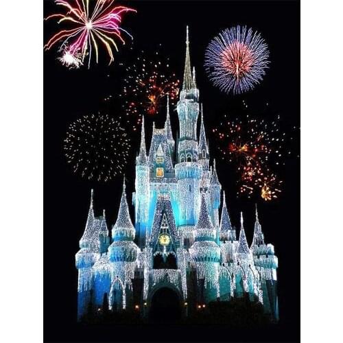 Fireworks Printed Canvas 11CT Cross Stitch Kit Embroidery DMC Threads Hobby Craft Handiwork Handicraft Jewelry Room Design