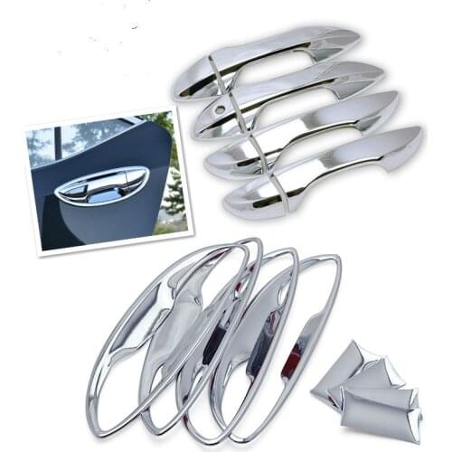 FUNDUOO For Toyota Corolla Altis 2014 2015 2016 2017 2018 Chrome Door Handle Cover Bowl Cup Trim Overlays Car Accessories