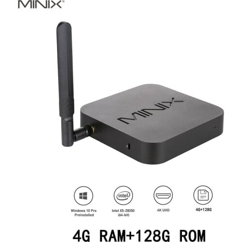 New MINIX NEO Z83-MX MINI PC Intel Official Windows 10 Pro Mini PC Intel Atom X5-Z8350 HD Graphics 4GB/128GB Portable MINI PC