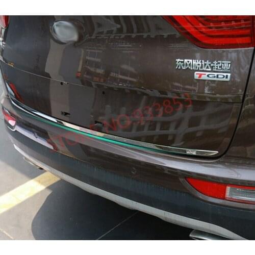FOR 2016 2017 2018 KIA SPORTAGE QL CHROME REAR TRUNK TAILGATE DOOR LID COVER BOOT TRIM LIFTGATE EDGE MOLDING HATCH STRIP GARNISH
