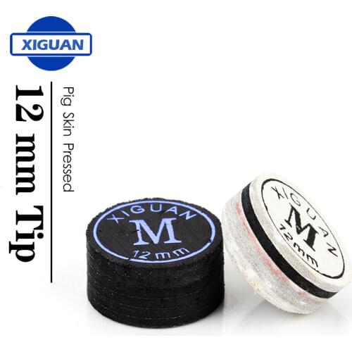 Xiguan Tip Carom Cue Billiard Tip 12mm Tip 4/6 Layers Carom Cue Billards Tip Professional Carom Tip Durable Billiard Accessories