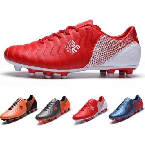 TF Football Shoes Kids & Adult Soccer Shoes Outdoor Sports Grass Soccer Shoes Running Games Sports Training Shoes Fashion Men Bo