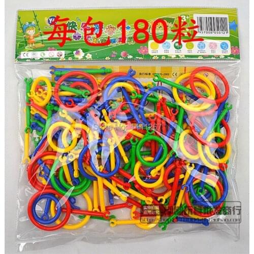 Smart Stick Plastic Building Blocks for Children Assembled Educational Toys Kindergarten Assembling Safe Non-toxic 350g/pack