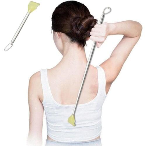 Portable retractable stainless steel plastic back scratcher