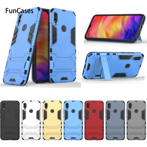 For Redmi Note7 Iron Man Armor Anti-fall Mobile Phone Case Redmi Note7 Invisible Bracket Phone Case xiaomi Mobil mi handphone