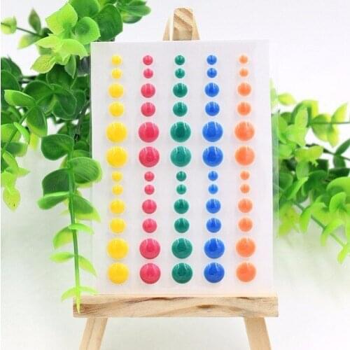 KSCRAFT Sugar Sprinkles Self- adhesive Enamel Dots Resin Sticker for Scrapbooking/ DIY Crafts/ Card Making Decoration