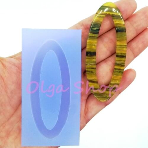 BYL324 Earrings Silicone Mold Craft Resin Art Necklace Pendant Jewelry Making Fondant Decoration Food Oven Safe 68.8mm x 28mm