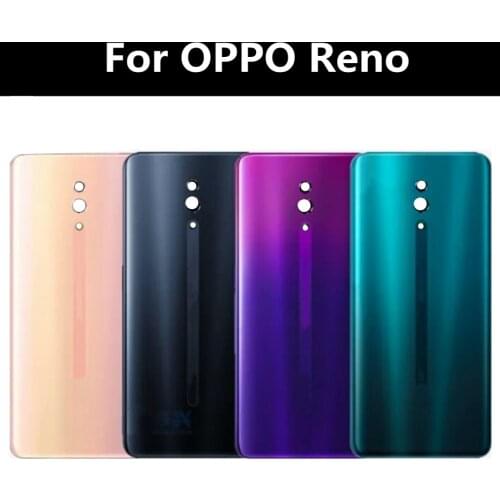 Glass Battery Back Cover Door Housing For OPPO Reno Battery Cover Mobile Phone Replacement For OPPO Reno Back Battery Cover