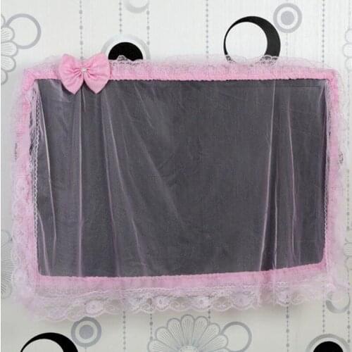 TV Lace Cloth Art LED TV Dustproof Cover Desktop Surface TV Dust Cover Cloth Cover Towel