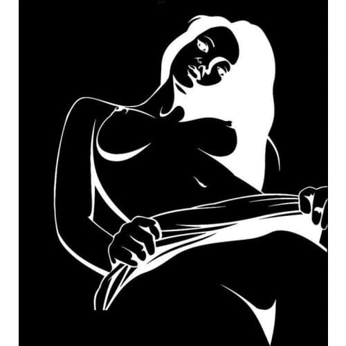 Universal Car Sticker Sexy Girl Bikini Reflective Waterproof Sunscreen Bright Color Clear Pattern All Weather Durable Practical