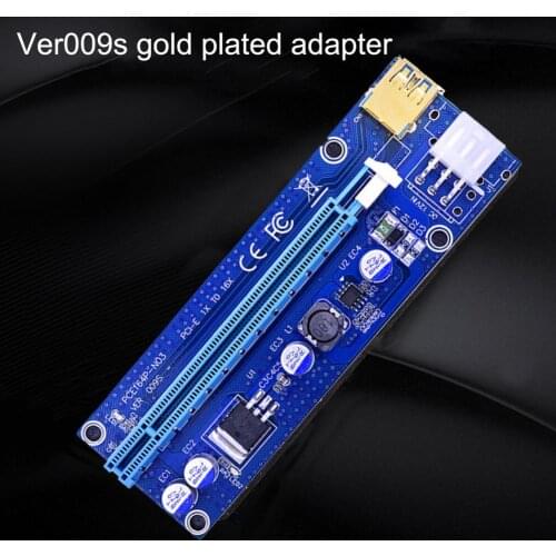 Ver007S High-speed USB VER009s Gold-plated Head Adapter Cable Pci-e 1x to 16x Expansion Card Adapter Expansion Cable for Mining