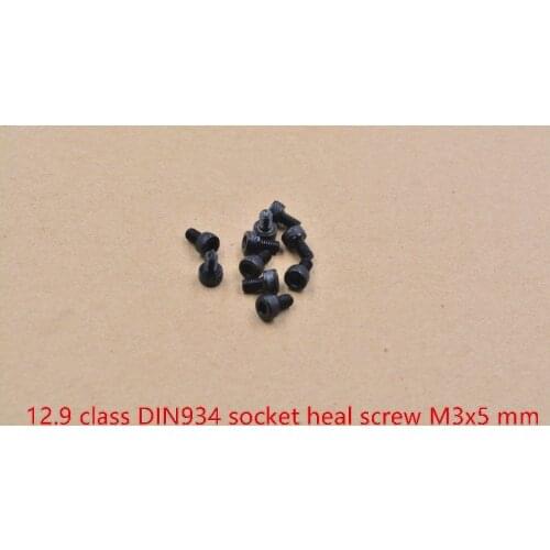 High strength alloy steel screw DIN912 M3x5 screw 12.9 class socket heal screw hexagon socket head cap screw 10pcs